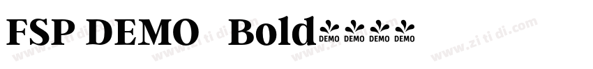 FSP DEMO   Bold字体转换